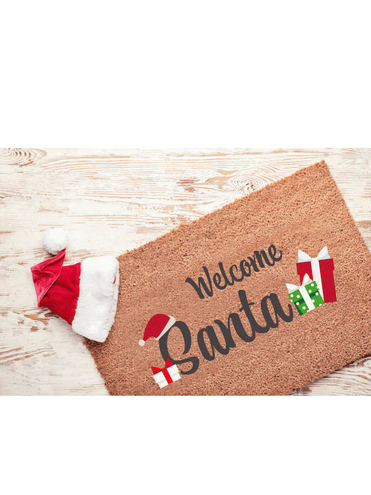 Out of the Blue Out of the Blue Entrance Doormat Welcome Santa Blue 40x60cm