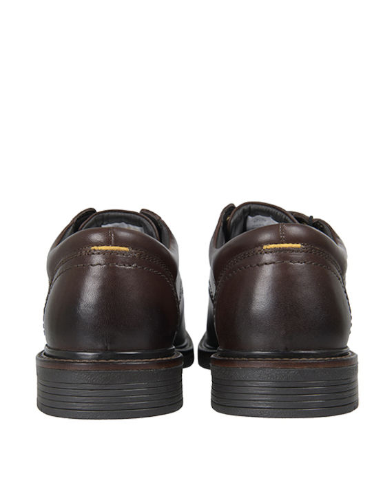 Men's Leather Casual Shoes Burgundy
