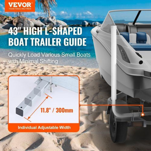 Vevor Adjustable Boat Trailer Guides 2pcs Galvanized PVC Pipes Ctcdgdlx40yc6jv7gv0