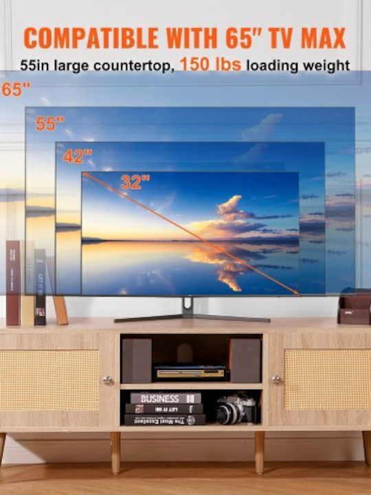 Έπιπλο Τηλεόρασης Δρυς Μ140xΠ50xΥ50cm