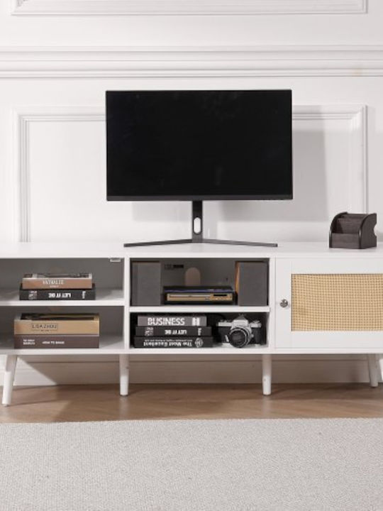 TV Stand White M140xD50xH50cm Vevor