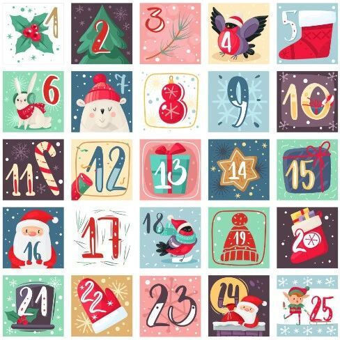 Decowalls Adventskalender Selbstgemacht Stoff