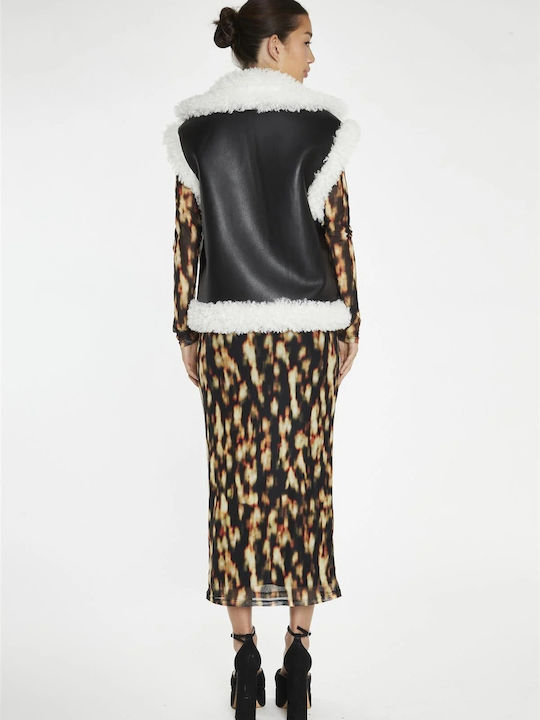 Glamorous Sleeveless Jacket Black