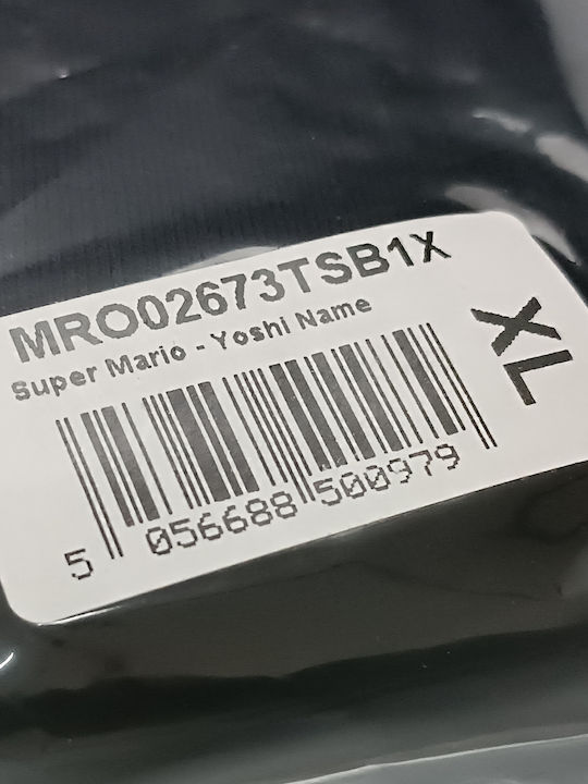 T-shirt Super Mario Μαύρο Βαμβακερό