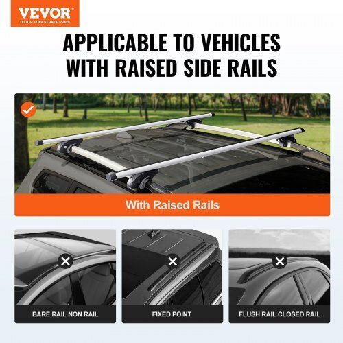 Vevor Universelle Dachträger 120 cm Fahrzeuge Erhöhte Schienen Hgjtykgccdkg8dvh7v0