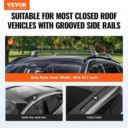 Bare Universale pentru Acoperiș Vevor 48.4" Canale pentru Mașini Hgjtykthcdktxcgv1v0