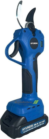 Hyundai HSB3326 Pruning Shears Battery Brushless 21V 2x2.6Ah with Maximum Cutting Diameter 32mm