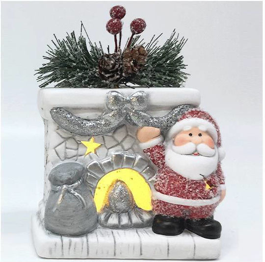 +Efo Christmas Ceramic Battery Lantern 12.8x9.8cm 2pcs