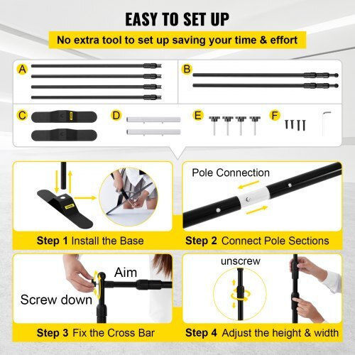 Set of 4 Advertising Banner Stands 54" to 96" Trade Shows 4xdm-abszsj000001v0