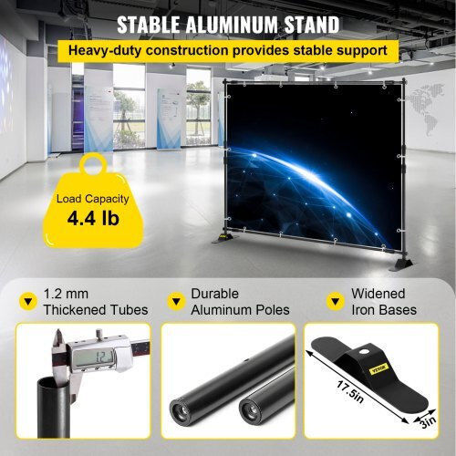 Adjustable Banner Stand 8ft Vevor Carrying Bag Dm-abszsj00000001v0