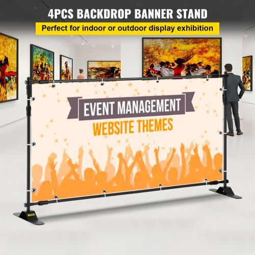 Set of 4 Advertising Banner Stands 54" to 96" Trade Shows 4xdm-abszsj000001v0