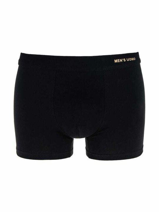 Uomo Men's Boxers 12Pack Black