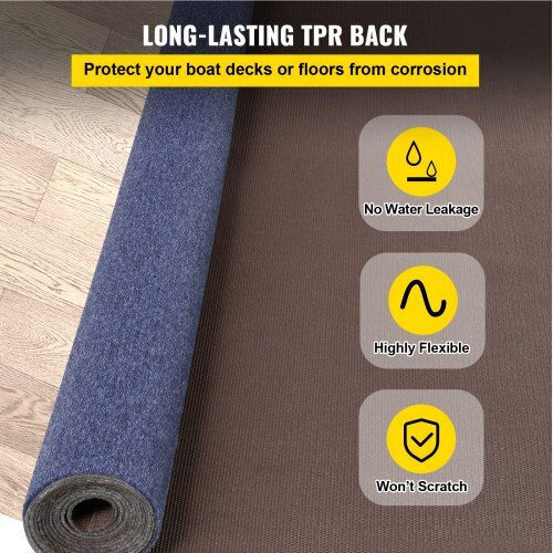 Vevor Indoor Outdoor Carpet 1.8x9m Non-Slip Blue Jzxwdtls1.8x9m001v0