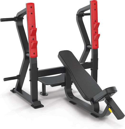 AMILA Incline Bench SL7029 Επικλινής Πάγκος Γυμναστικής με Ορθοστάτες