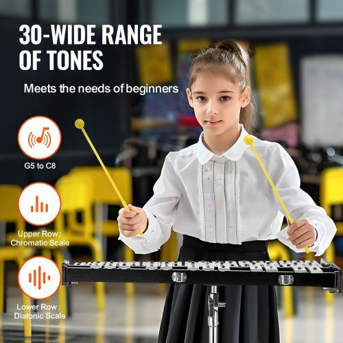 30-Note Glockenspiel Set with Stand & Pad Vevor 30yfzqwzj8lxx4bjcv0