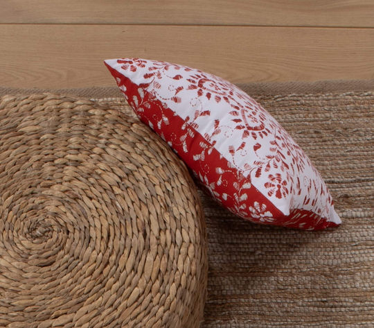 Nef-Nef Homeware Christmas Decorative Pillow Square Red 40x40cm
