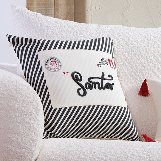 Nef-Nef Homeware Коледна Декоративна Възглавница Christmas Is All Around Квадрат Многоцветен 45x45cm
