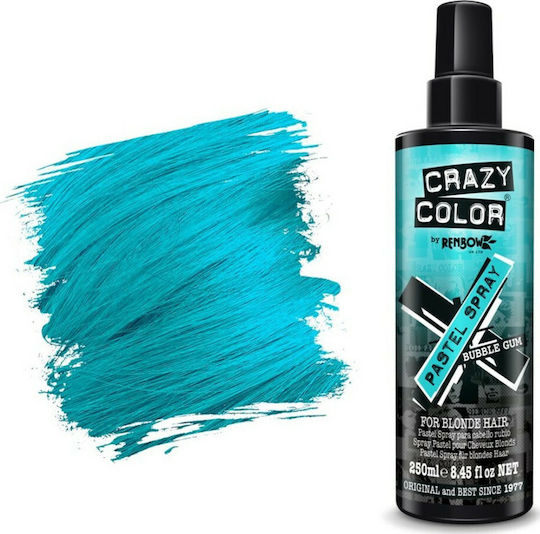 Crazy Color Pastel Спрей Полуперманентна Боя За Коса Спрей Bubblegum 250ml