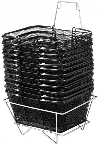 Vevor Shopping Basket Black