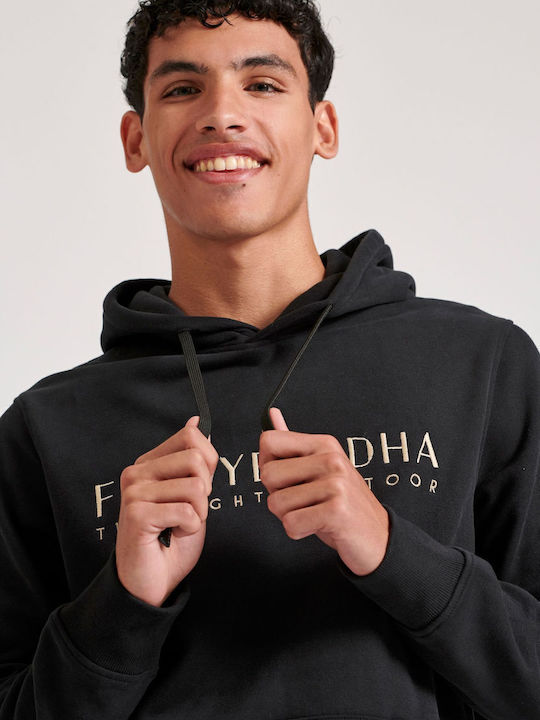 Sweatshirt with Hood Black