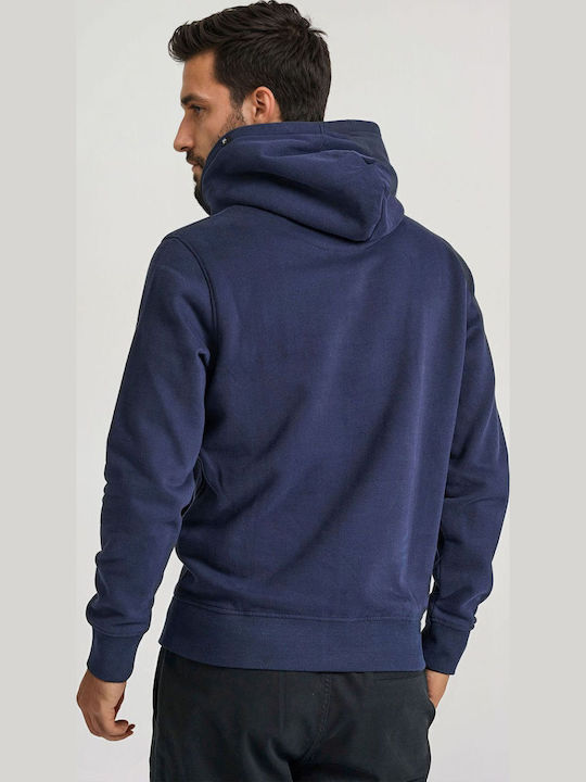 Sweatshirt with Hood Navy Blue