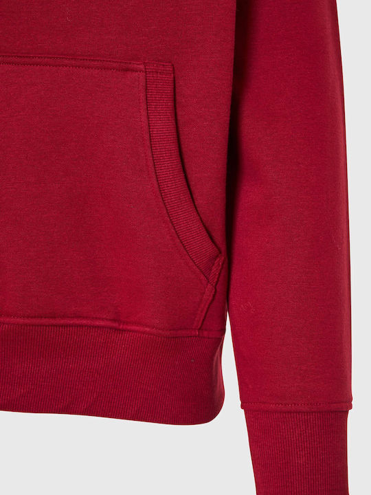 Sweatshirt with Hood Red