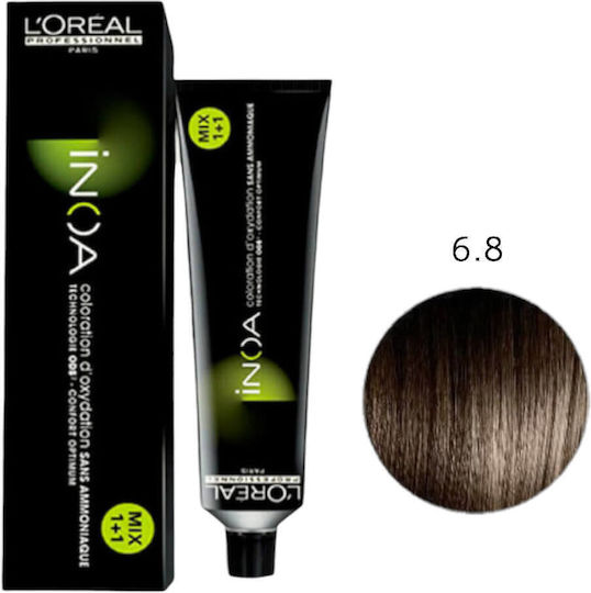 L'Oréal Professionnel Inoa Hair Dye no Ammonia 6.8 Blond Dark Mocha 60gr