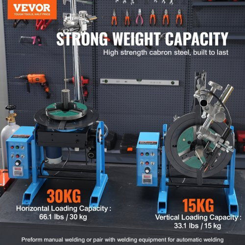 Vevor Rotating Welding Positioner 30kg 0-90° 1-12rpm Hjbwjx30kg80onxxlv2