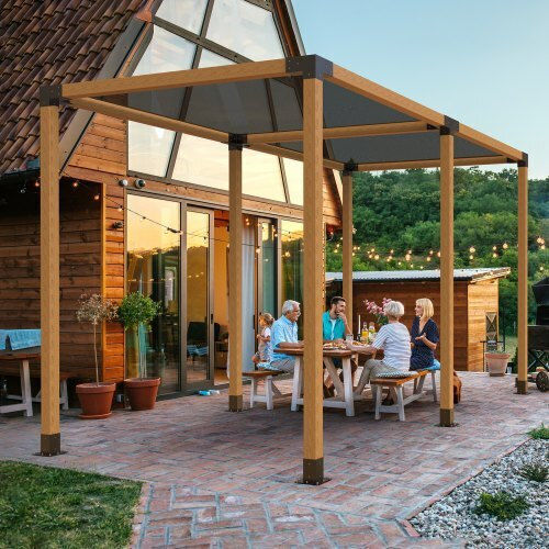 Vevor Base for Pergola made of Metal 10.16x10.16cm 4pcs