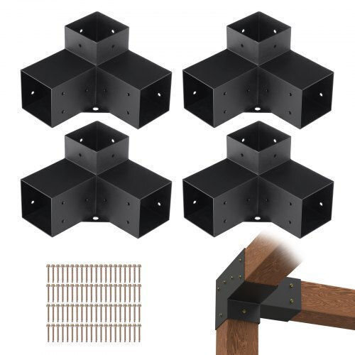 Vevor Βάση για Πέργκολα από Ξύλο 10.1x10.1cm 4τμχ