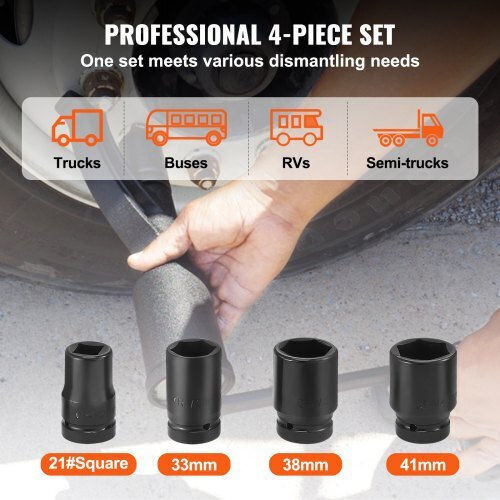 Vevor Torque Wrench Set 1:58 4800n.m 4 Sockets Storage Case Trucks Motorhomes Njzbttbssys15eo9wv0