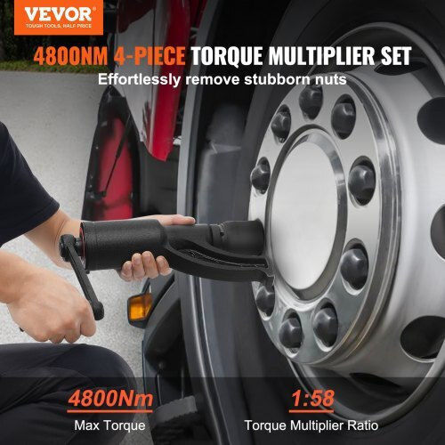 Vevor Torque Wrench Set 1:58 4800n.m 4 Sockets Storage Case Trucks Motorhomes Njzbttbssys15eo9wv0