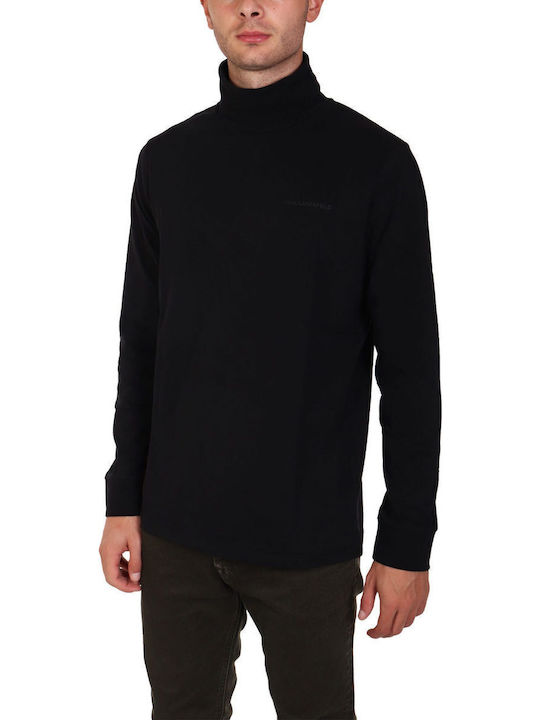Langarm Herrenbluse Schwarz