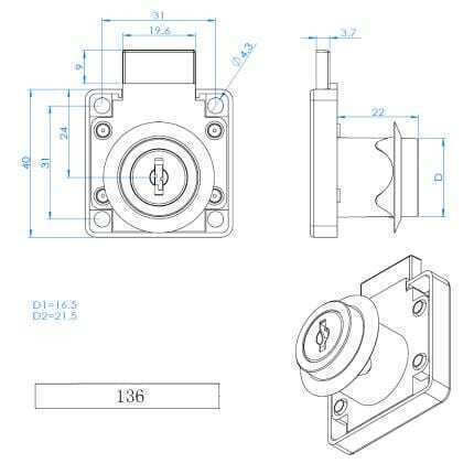 EverGood Furniture Lock