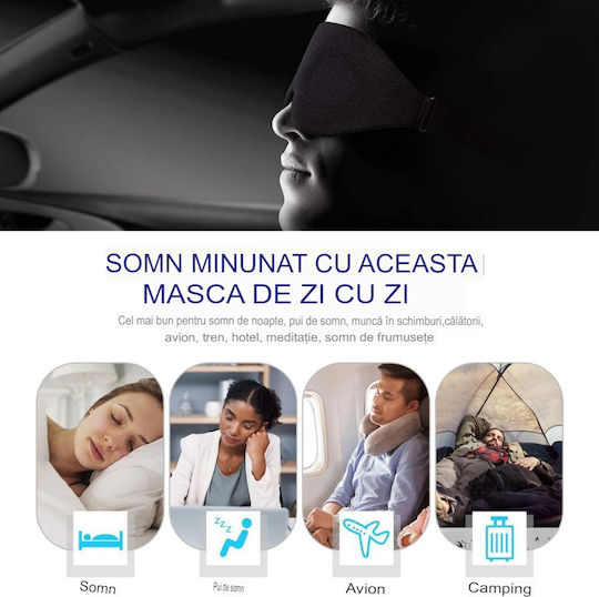 Masca de somn Negru