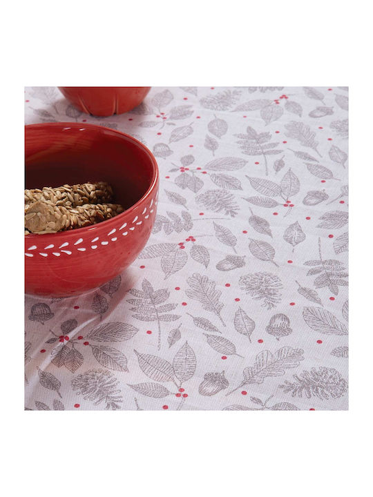 Nef-Nef Homeware Christmas Tablecloth Runner Fabric White L45xW140cm.