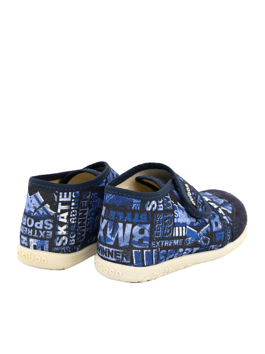 Kinderhausschuhe Stiefel Blau