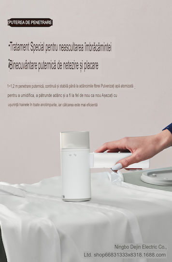 SC02 Aparat de călcat cu abur pentru haine de Mână 1200W cu rezervor 280ml Alb
