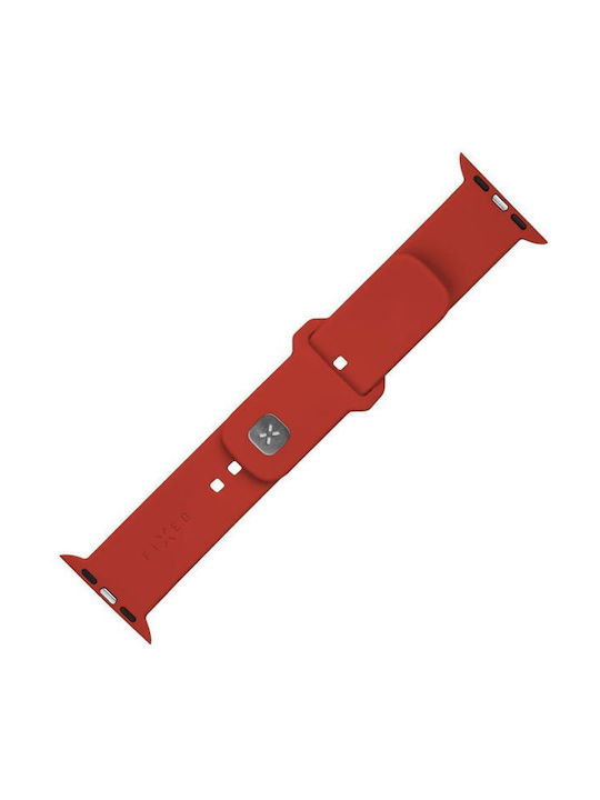 Fixed Silicone Sports Strap Apple Watch Ultra 49mm Red
