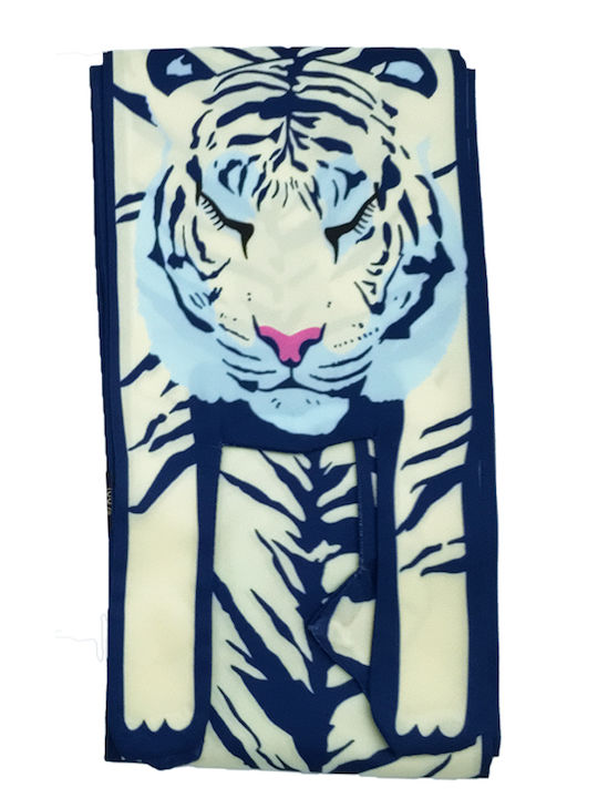 Brims and Trims Women's Scarf White Tiger