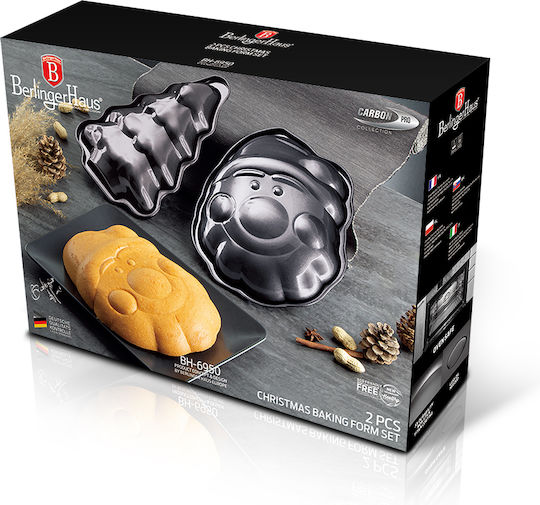 Berlinger Haus Set 2 Christmas Baking Tins Berlinger Haus Christmas Tree Bh-6950