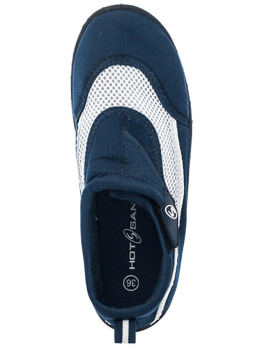 Flache Sandalen für Damen in Blau Farbe
