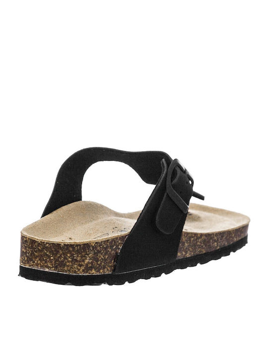 Flache Sandalen für Damen in Schwarz Farbe