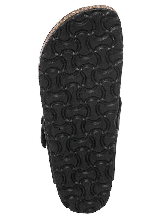 Flache Sandalen für Damen in Schwarz Farbe