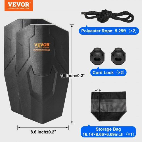 Vevor Bootsplanen & Abdeckungen Schutzcover M21.844cm x P40.64cm Schwarz Farbe
