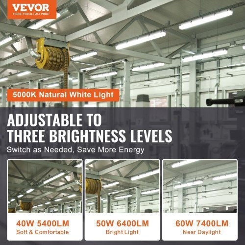 Vevor Lighting Batten with Integrated LED 60W