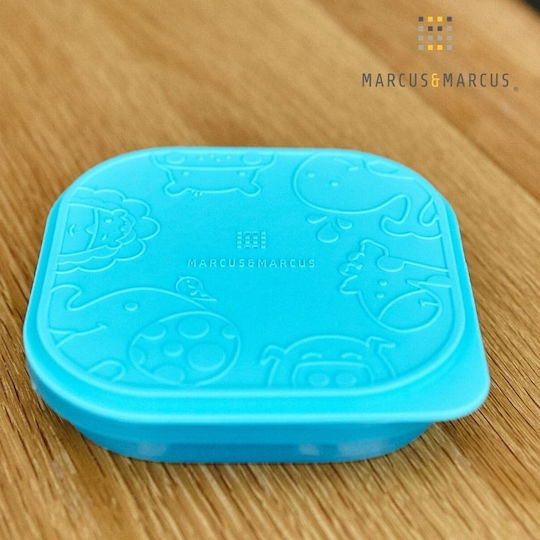 Marcus & Marcus Baby Food Bowl made of Silicone Light Blue