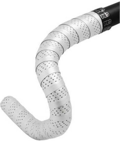 PRO SMART-SILICON MICROFIBER (ΜΕ END PLUGS & END TAPE) Fahrradlenkerband Weiß