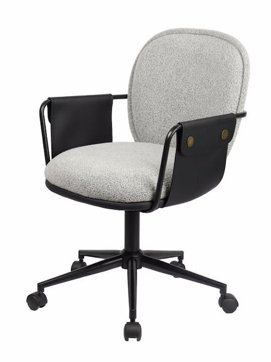 Stuhl Büro mit Armen Post Grey Black Liberta