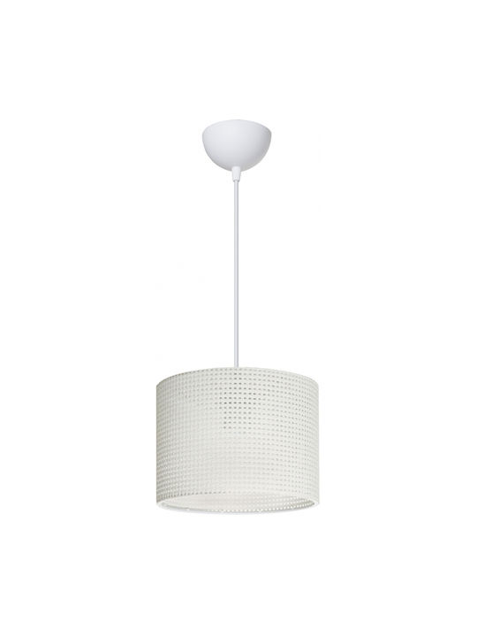 GloboStar Clairie Pendant Light White with Socket E27 22x22x93cm